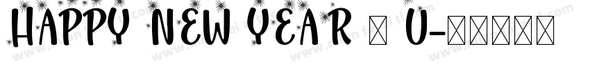 HAPPY NEW YEAR 兔 U字体转换
